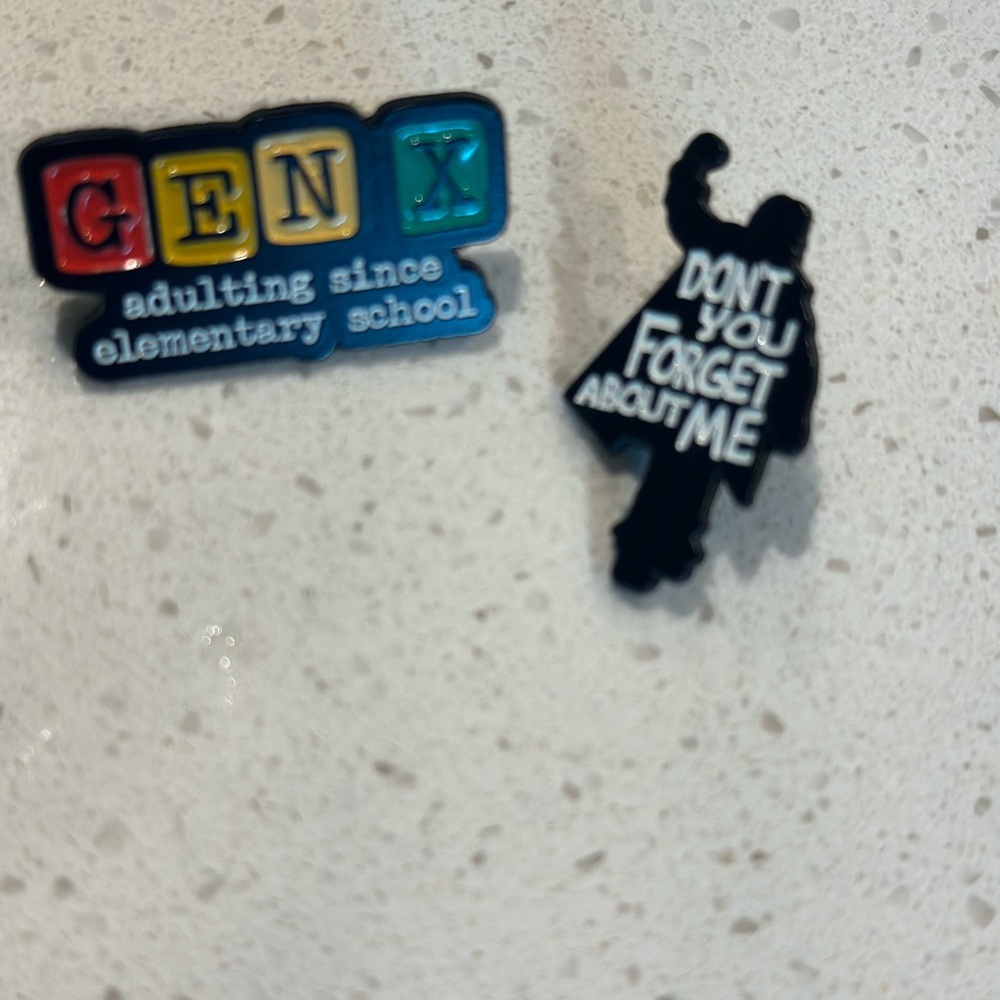 🎁 Colorful Gen X Enamel Pin Set - Picture 2 of 3